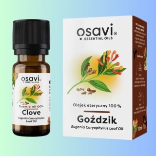 Olejek eteryczny goździkowy 100% do masażu i kąpieli Osavi 10 ml