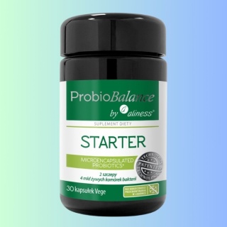 ProbioBalance STARTER 4 mld – probiotyk na wsparcie prawidłowego funkcjonowania jelit, 30 kapsułek VEGE