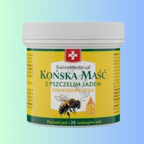 Maść końska z pszczelim jadem SwissMedicus – na mięśnie, stawy i plecy, 150 ml