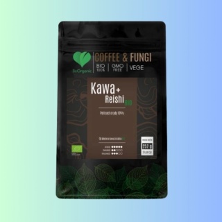 Kawa Arabica mielona z Reishi BIO BeOrganic – naturalne wsparcie odporności i energii, 252 g
