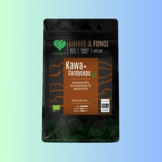 Kawa Arabica mielona z Cordyceps BIO BeOrganic – naturalne wsparcie energii i odporności, 252 g
