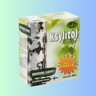 Aka Ksylitol Krystaliczny – cukier brzozowy 500 g