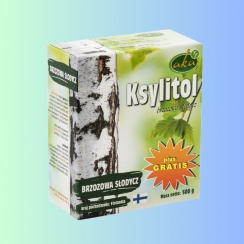 Aka Ksylitol Krystaliczny – cukier brzozowy 500 g