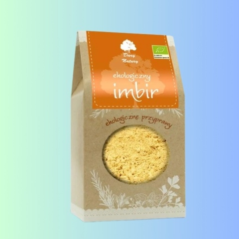 Dary Natury Imbir mielony ekologiczny – przyprawa korzenna BIO, 200 g