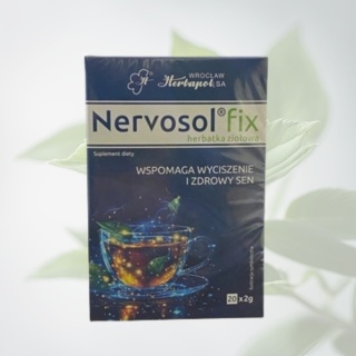 Nervosol fix – herbatka ziołowa na uspokojenie, Herbapol Wrocław, 20 x 2 g