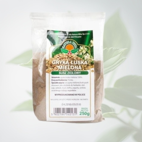 Gryka łuska mielona – naturalny produkt zbożowy NATURA WITA 250 g