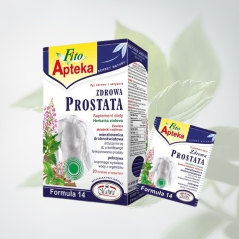 Malwa Fito Apteka herbata ziołowa Zdrowa Prostata Formuła 14 – naturalny napar ziołowy 20 torebek