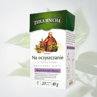 Herbatka Zioła Mnicha na Oczyszczanie – Big-Active – ziołowa herbata wspierająca naturalną detoksykację organizmu – 20 torebek