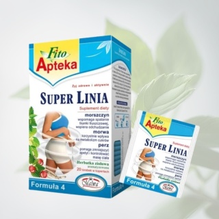 Herbatka ziołowa Super Linia – Fito Apteka – suplement diety wspierający metabolizm i odchudzanie – 40 g (20 x 2 g)