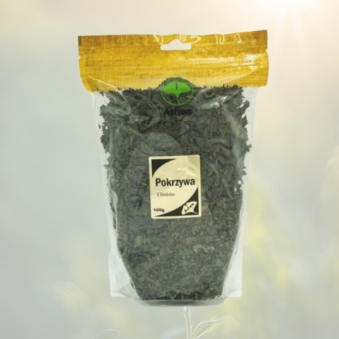 Suszone liście pokrzywy – Astron – naturalny susz ziołowy wspierający odporność i układ moczowy – 100 g