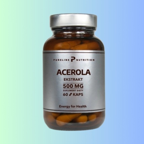 Acerola ekstrakt 500 mg – MedFuture – suplement diety wspierający odporność – 60 kapsułek