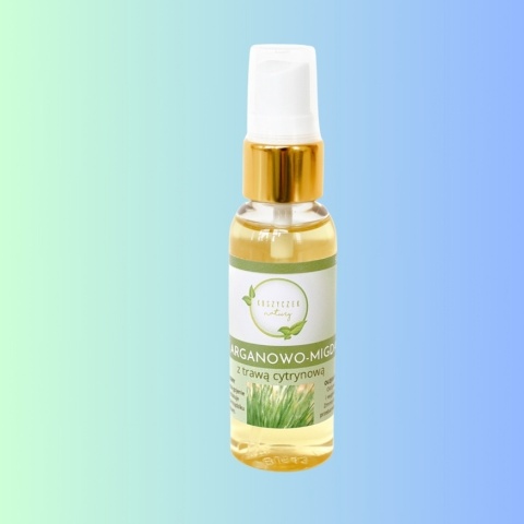 Olejek arganowo‑migdałowy z trawą cytrynową – Koszyczek Natury – naturalny olejek pielęgnacyjny – 50 ml