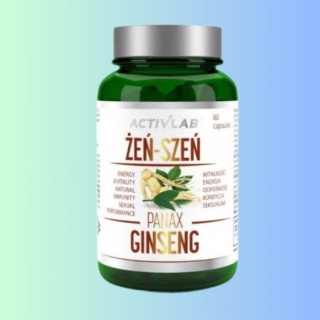 Żeń-Szeń Panax Ginseng – Activlab Pharma – suplement diety wspierający energię, witalność i funkcje poznawcze – 60 kapsułek