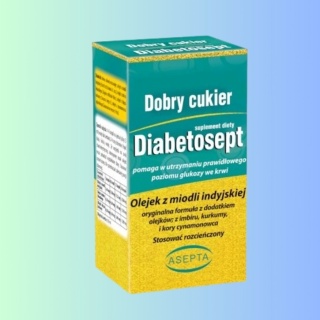 Diabetosept – ASEPTA – olejek z miodli indyjskiej wspomagający prawidłowy poziom cukru – 30 ml