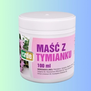 Maść z tymianku – Virde – preparat wspomagający układ oddechowy i działanie antyseptyczne – 100 ml