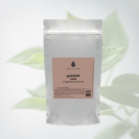 Goździki całe – Naturove – suszone przyprawy korzenne, aromatyczne – 100 g