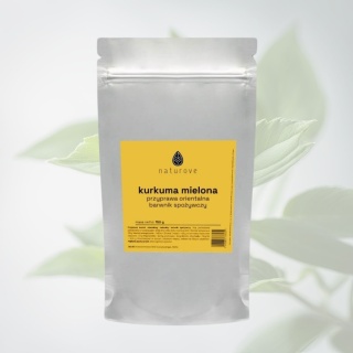 Kurkuma mielona – Naturove – aromatyczna przyprawa wspierająca trawienie i odporność – 150 g
