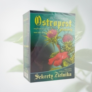 Asz Sekrety Zielnika Ostropest Plamisty – herbatka ziołowa wspierająca funkcjonowanie wątroby – 40 x 3 g