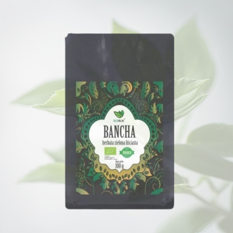 EcoBlik Herbata zielona Bancha – japoński klasyk liściasty ekologiczny – 100 g