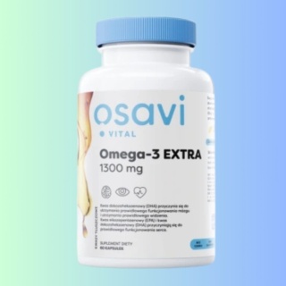 Suplement diety Osavi Omega-3 Extra 1300 mg (cytryna) – 60 kapsułek