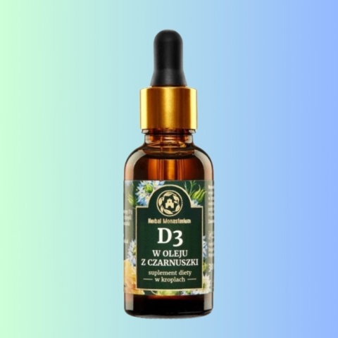 HERBAL PHARMACEUTICALS D3 2000 w oleju z czarnuszki 30 ml