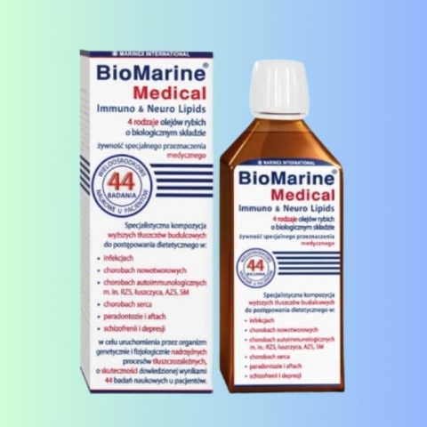 BioMarine Medical Immuni & Neuro Lipids omega-3 płyn 200 ml EPA DHA