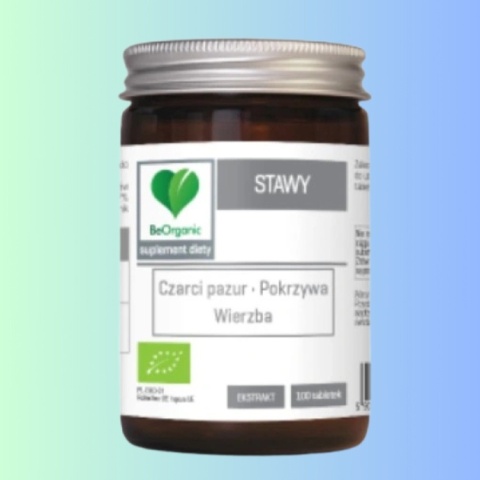 BeOrganic Stawy BIO 400 mg 100 tabletek Medicaline suplement diety na stawy