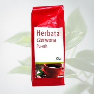 Flos Herbata czerwona Pu-Erh 100 g naturalna herbata fermentowana