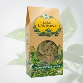 Dary Natury Liść laurowy płatki 70 g przyprawa naturalna Laurus nobilis