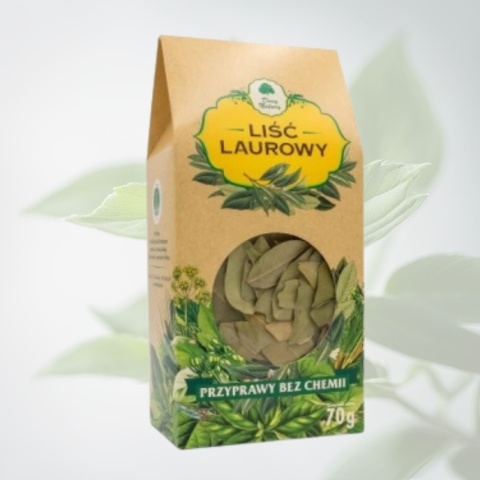 Dary Natury Liść laurowy płatki 70 g przyprawa naturalna Laurus nobilis