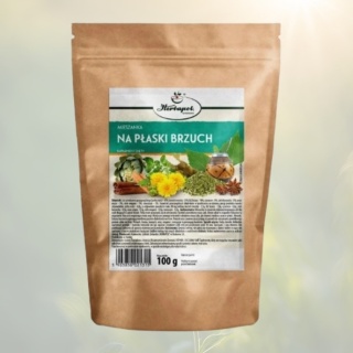 Herbapol Kraków Mieszanka na płaski brzuch 100 g zioła do zaparzania