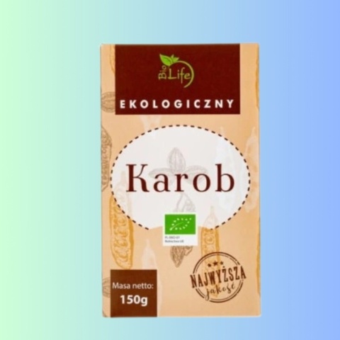 Biolife Karob BIO 150 g mączka chleba świętojańskiego naturalna