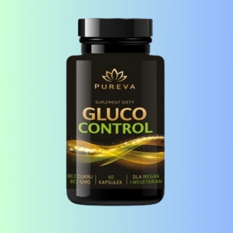 Pureva Gluco Control – wsparcie metabolizmu glukozy, berberyna + morwa + chrom, 60 kapsułek
