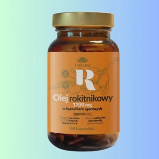 Virde Olej Rokitnikowy 1200 mg – wsparcie zdrowej skóry i odporności, tłoczony na zimno, 90 kapsułek