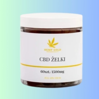 Żelki konopne na wieczorny relaks i wyciszenie HempGold 1500 mg 60 szt.